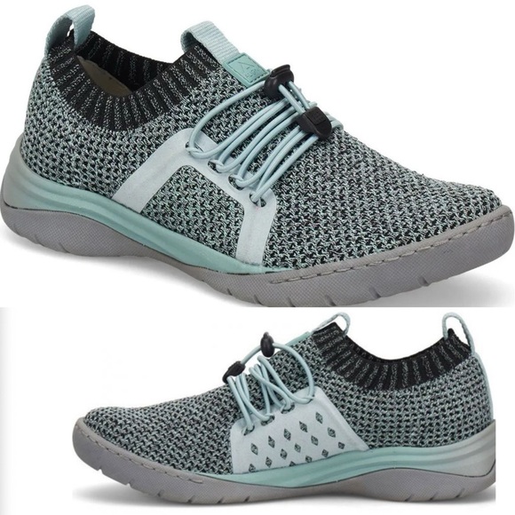 Align Women's Torri Mint shimmer nursing shoes elastic pull-on knit sneakers - Picture 2 of 10